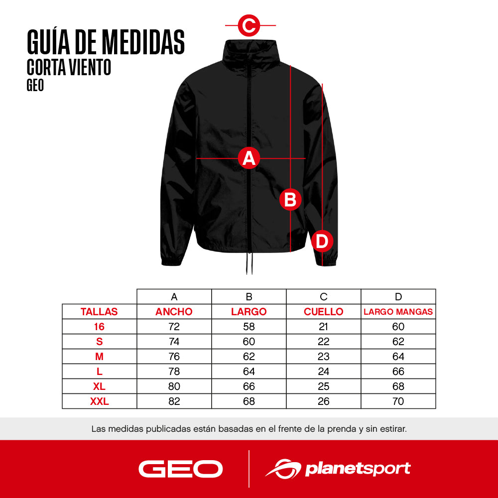 CORTA VIENTO CON CAPUCHA GEO DRY
