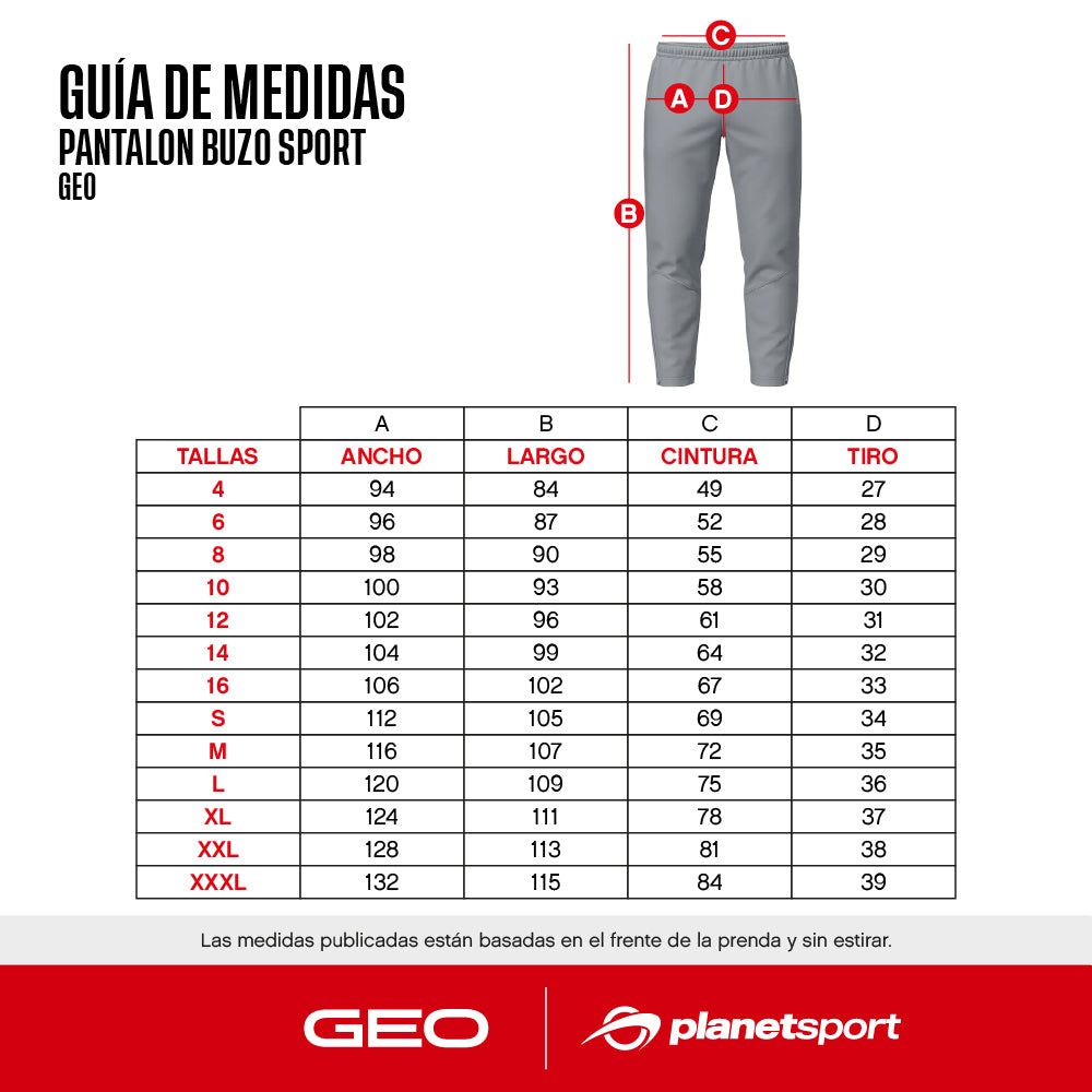 PANTALÓN BUZO GEO SPORT