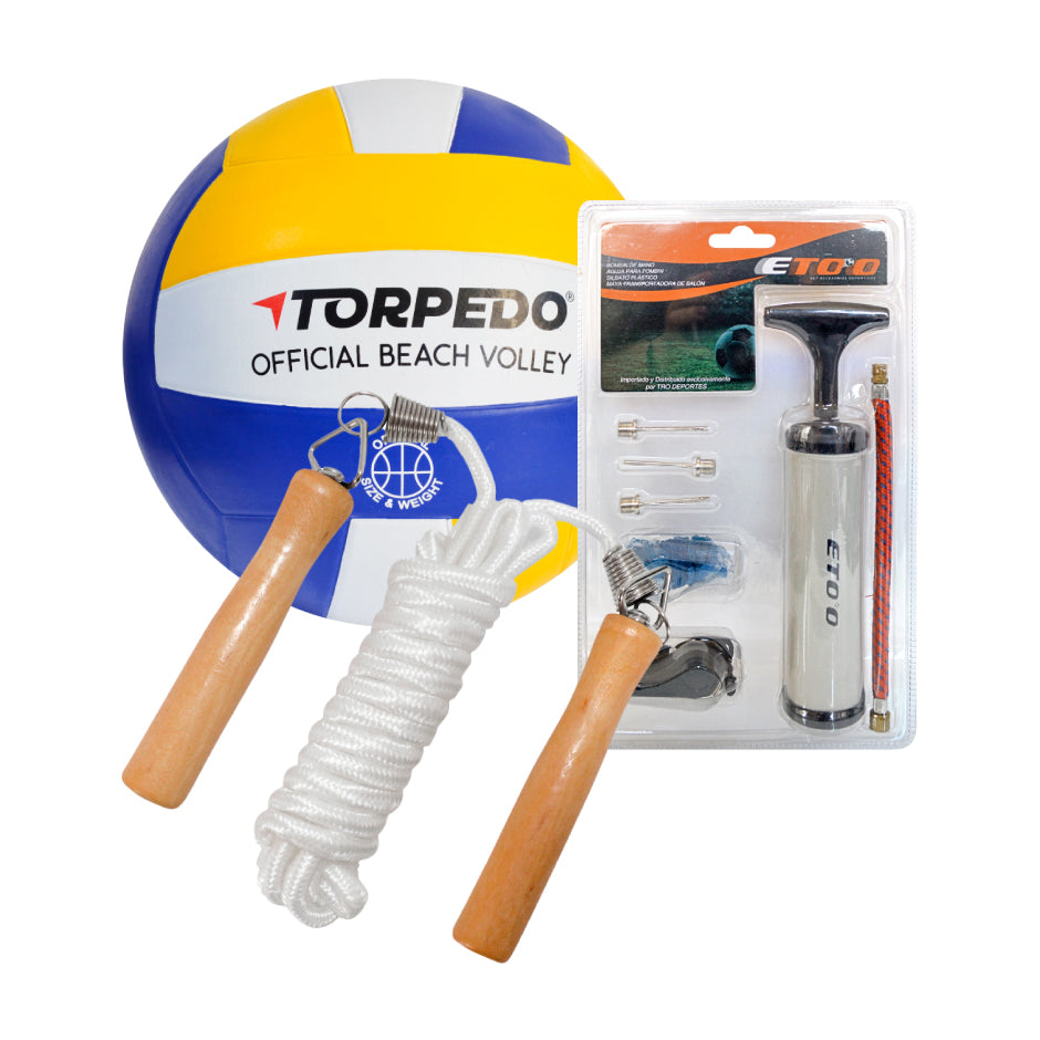 Pack Balon Volley Torpedo Of Beach Goma