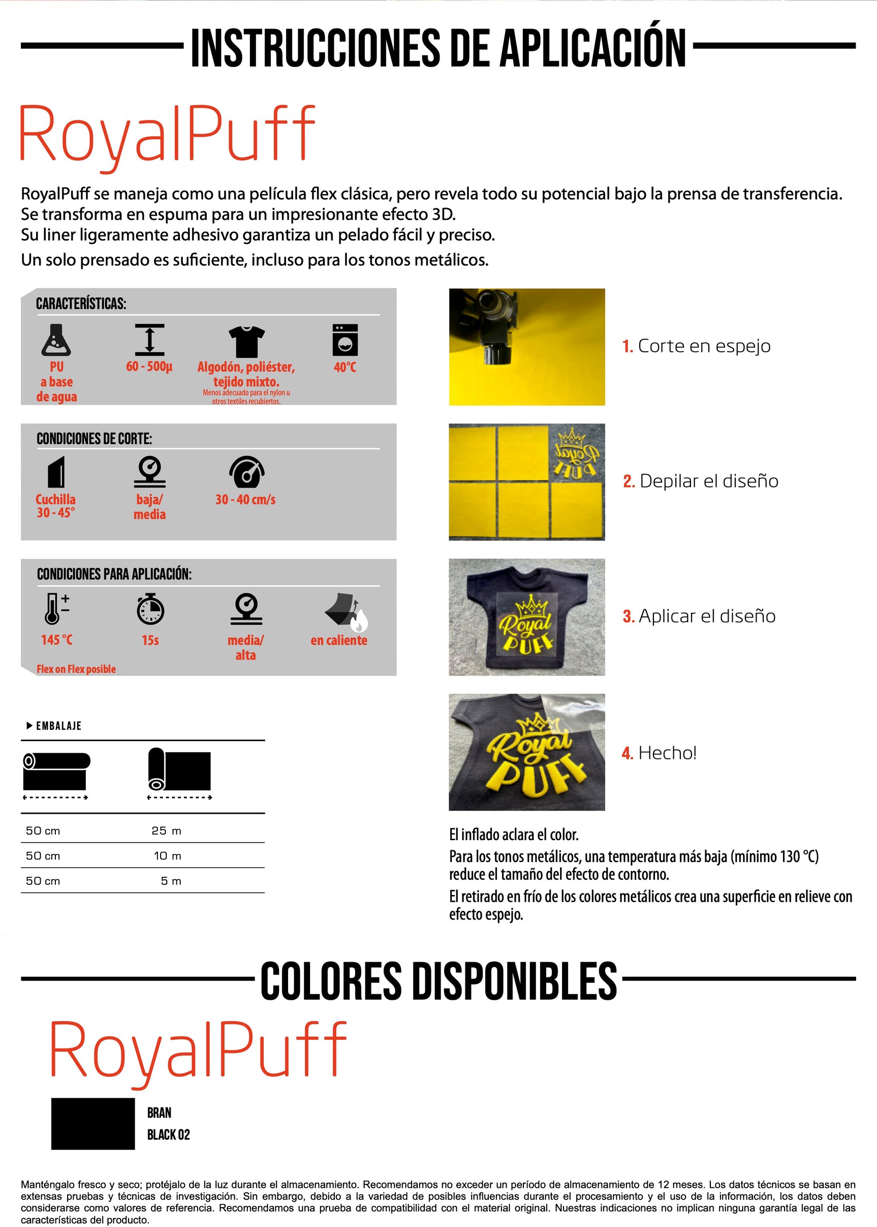 Vinilo De Corte Sef Royal Puff