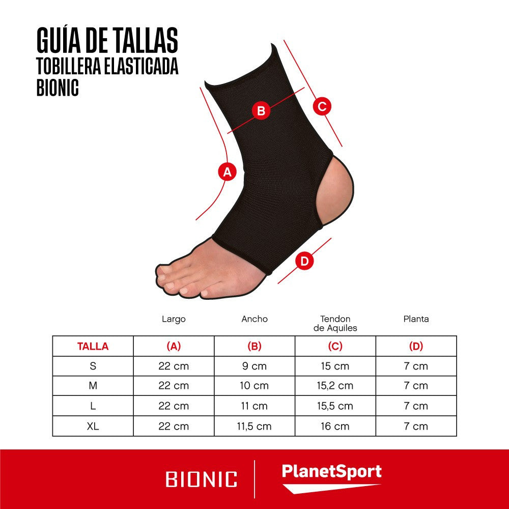 Tobillera Bionic Elasticada (Par)