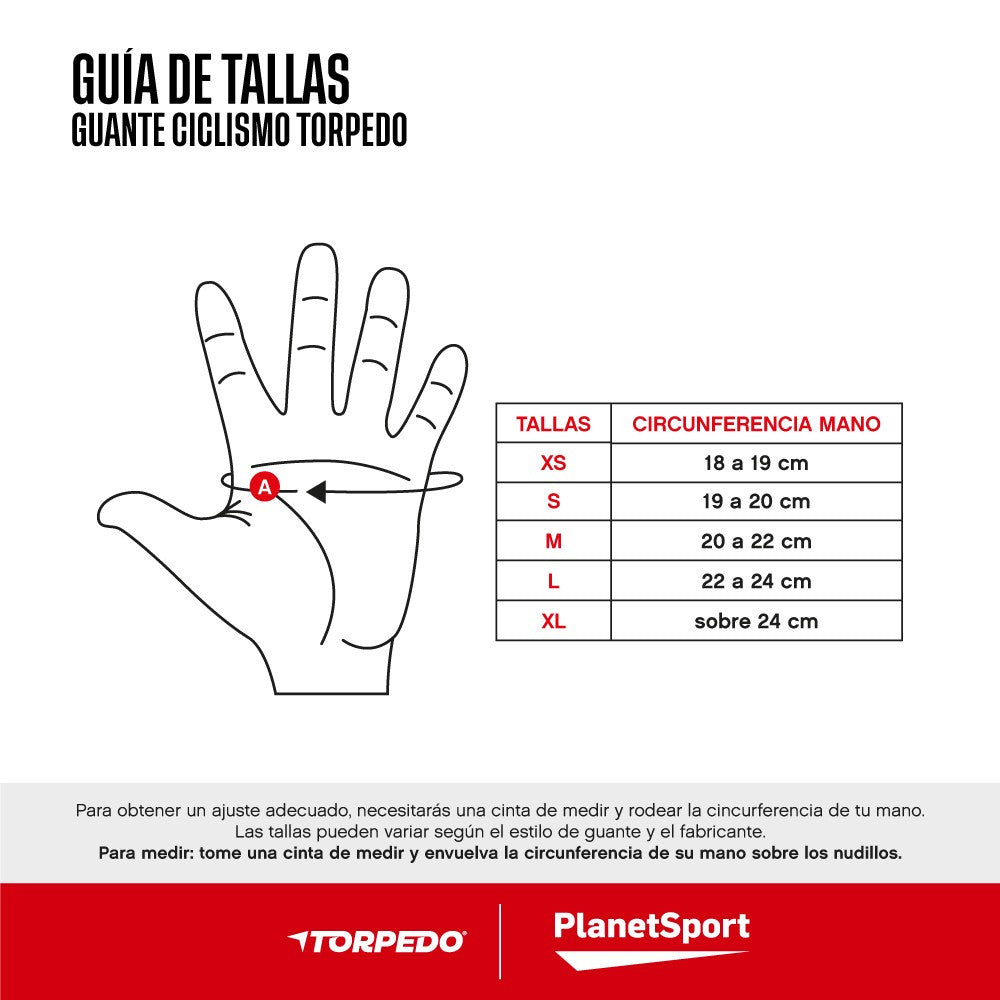 Guante Torpedo Ciclista Gel