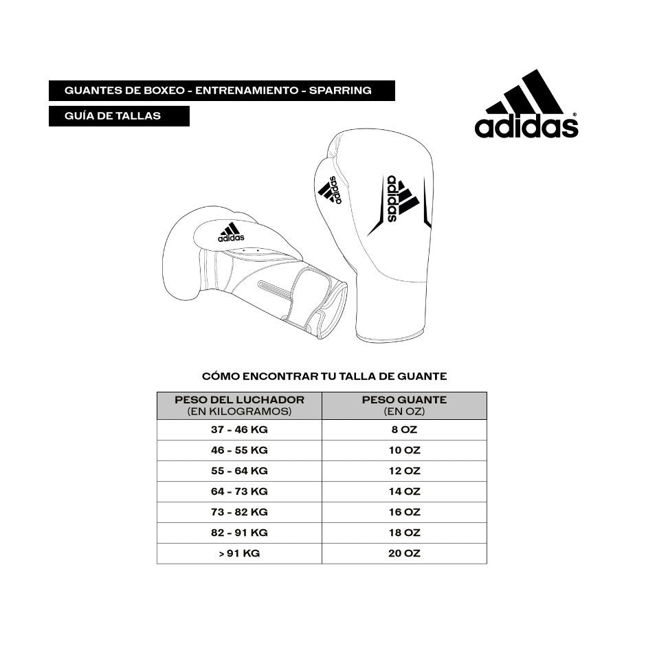 Guante Box Adidas Hybrid 100 Amarillo