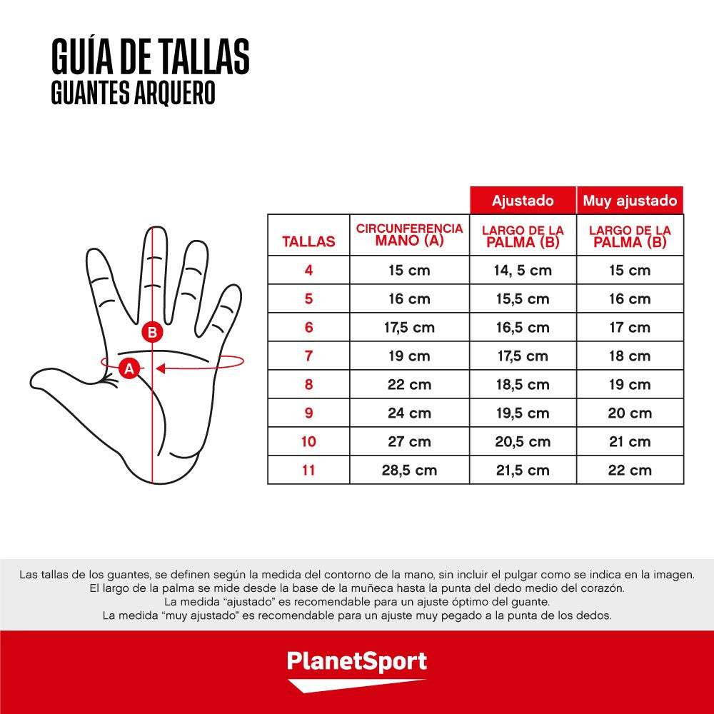 Guante Arquero Cafu Protector Erus Ferula